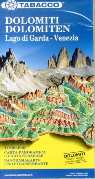 Cover image for 9788883151064 - Dolomites / Lake Garda / Venice road map & panoramic map