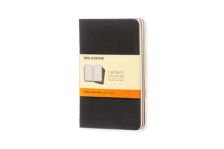 Cover image for 9788883704895 - Moleskine Ruled Cahier - Black Cover (3 Set)
