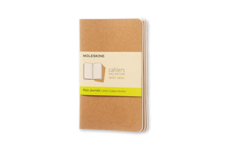 Supplemental image for 9788883704949 - Moleskine Plain Cahier - Kraft Cover (3 Set)