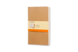 Supplemental image for 9788883704987 - Moleskine Ruled Cahier L - Kraft Cover (3 Set)