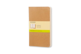 Supplemental image for 9788883705007 - Moleskine Plain Cahier L - Kraft Cover (3 Set)