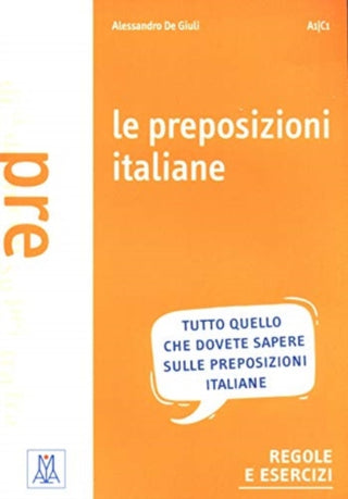 Cover image for 9788886440271 - Le preposizioni italiane