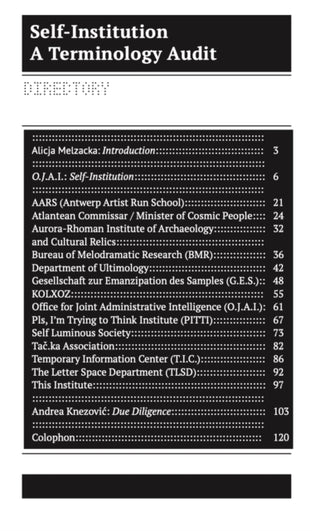 Cover image for 9789083449869 - Self-Institutionalization Reader