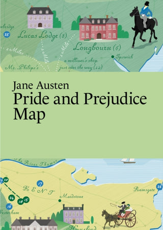 Supplemental image for 9789152770931 - Jane Austen, Pride and Prejudice Map