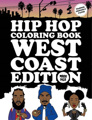 Cover image for 9789188369413 - Hip Hop Coloring Book West Coast Edition