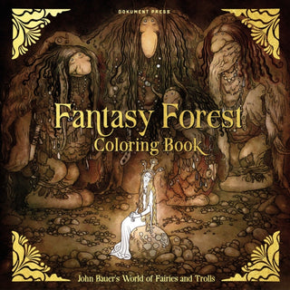 Cover image for 9789188369895 - Fantasy Forest Coloring Book