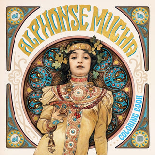 Cover image for 9789189944060 - Alphonse Mucha Coloring Book