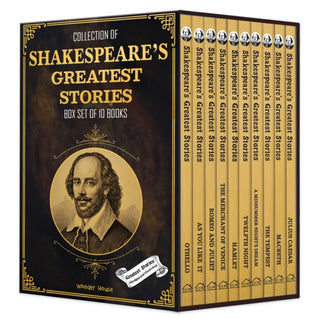 Cover image for 9789354400681 - Collection of Shakespeares Greatest Stories (Box Set of 10 Books) For Children