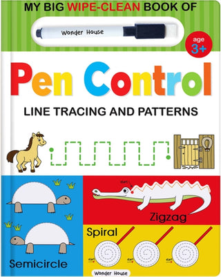 Cover image for 9789354401206 - My Big Wipe and Clean Book of Pen Control for Kids Line Tracing and Patterns