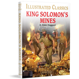 Cover image for 9789354403453 - King Solomon's Mines : Illustrated Abridged Children Classic English Novel with Review Questions (Hardback)