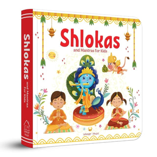 Cover image for 9789354405167 - Shlokas and Mantras for Kids - Learn About India's Rich Culture and Tradition in Three Languages