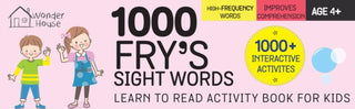 Cover image for 9789354409851 - 1000 Fry s Sight Words: Learn to Read Activity Book for Kids