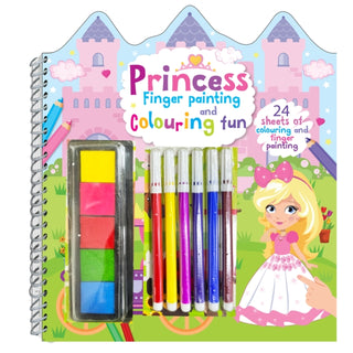 Cover image for 9789355410450 - Princess Finger Painting & Colouring Fun