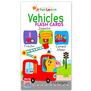 Cover image for 9789355413758 - Vehicles 30 Flash Cards Box