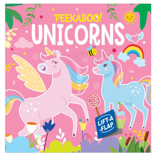 Cover image for 9789355414410 - Peekaboo! Unicorns: Lift A Flap Board Book For Kids