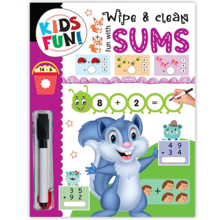 Cover image for 9789355415516 - Kids Fun! Reusable Wipe And Clean Book - Embark On An Exciting Journey Exploring Patterns And Enhance Early Learning Skills Through Playful Interaction
