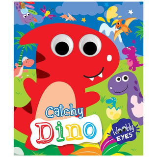 Cover image for 9789355415547 - Wobbly Eyes Story Board Book: Catchy Dino - Story Board Book With Googly Eyes For Fun And Interactive Learning For Kids