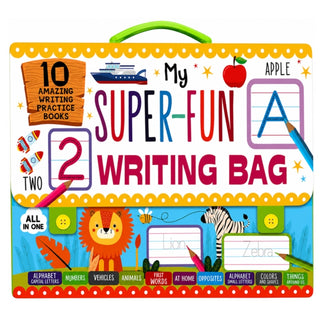 Cover image for 9789355415738 - My Super Fun Writing Bag: Set Of 10 Amazing Writing Practice Books - Perfect For Kids, Travel And Gifting / Return Gifts