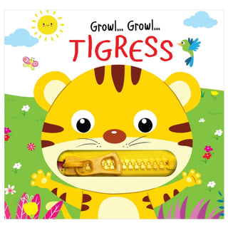 Cover image for 9789355417084 - Zip It Up: Growl Growl Tigress - Story Board Book With Zip