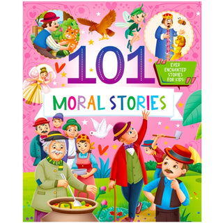Cover image for 9789355417275 - 101 Moral Stories: Illustrated Padded Book With A Collection Of Enchanting Short Tales For Kids