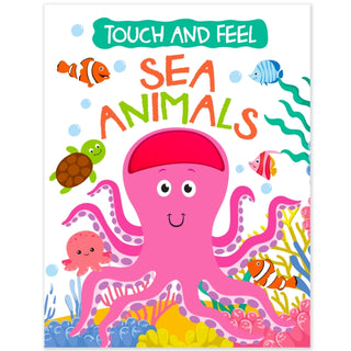 Cover image for 9789355418012 - Touch And Feel Board Book: Sea Animals- Interactive Touch & Feel Book For Kids