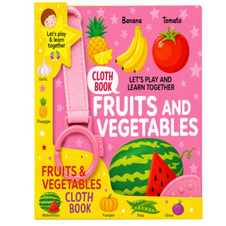 Cover image for 9789355418234 - Fun With Fruits And Vegetables - Cloth Book For Early Learning And Interactive Education