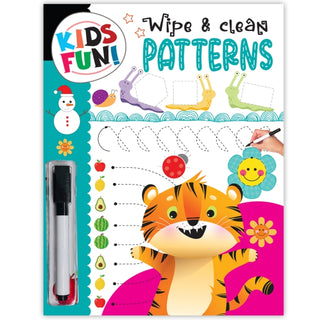Cover image for 9789355418258 - Kids Fun! Reusable Wipe And Clean Book - Embark On An Exciting Journey Exploring Numbers Patterns And Enhance Early Learning Skills Through Playful Interaction