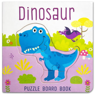 Cover image for 9789355418401 - Dinosaur Puzzle Book: Board Book With Jigsaw Puzzles For Kids