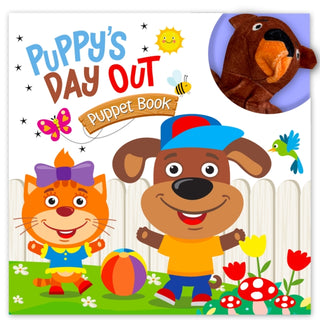 Cover image for 9789355419378 - Finger Puppet Board Book: Puppy'S Day Out- Story Board Book With Finger Puppet For Children