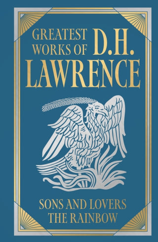 Cover image for 9789358561616 - Greatest Works of D.H. Lawrence (Sons and Lovers, The Rainbow)