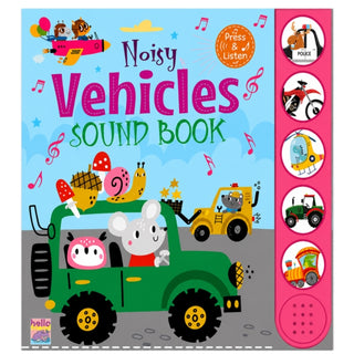 Cover image for 9789365151411 - Hello Friend Books: Noisy Vehicles Sound Book – Sound & Picture Book For Toddlers