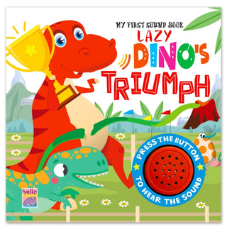 Cover image for 9789365154511 - Lazy Dinosaur Trump – Interactive Single Sound Book For Kids