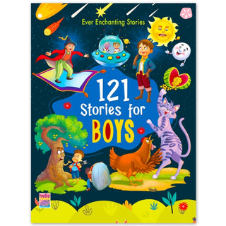 Cover image for 9789365156218 - 121 Stories For Boys- Illustrated Story Books For Kids And Childrens - Bedtime Moral Short Stories With Colourful Pictures In English