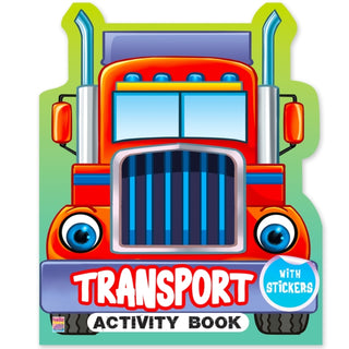 Cover image for 9789365157307 - My First Transport Sticker Activity Book For Kids, Childern And Toddlers – Fun Activity With Coloring – Ages 3+ Years
