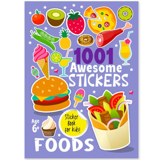 Cover image for 9789365157499 - 1001 Awesome Stickers  - Foods