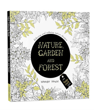 Cover image for 9789386538581 - Nature, Garden and Forest: Colouring books for Adults with tear out sheets