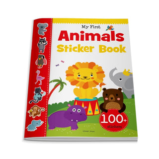 Cover image for 9789388144940 - My First Animal Sticker Book: Exciting Sticker Book With 100 Stickers