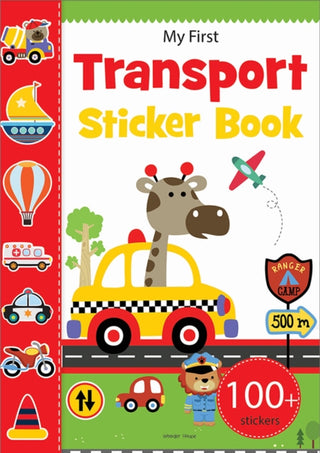 Cover image for 9789388144988 - My First Transport Sticker Book: Exciting Sticker Book With 100 Stickers