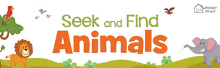 Cover image for 9789389432350 - Seek And Find - Animals : Early Learning Board Books With Tabs