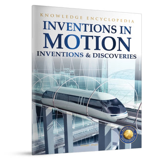 Cover image for 9789390391271 - Inventions & Discoveries - Inventions in Motion: Knowledge Encyclopedia For Children