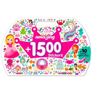 Cover image for 9789391222079 - Amazing 1500+ Stickers & Activity (Princess)