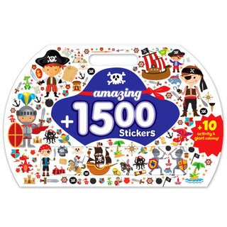 Cover image for 9789391222123 - Amazing 1500+ Stickers & Activity (Pirates)