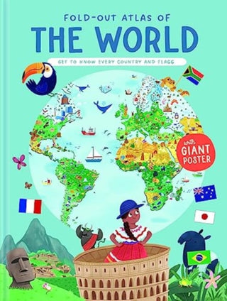 Cover image for 9789464761115 - The World (Fold-Out Atlas of)