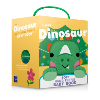 Cover image for 9789465056043 - Dinosaur (Soft Hand Puppet Baby Book)