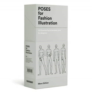 Cover image for 9789887711124 - Poses for Fashion Illustration - Mens (Card Box)