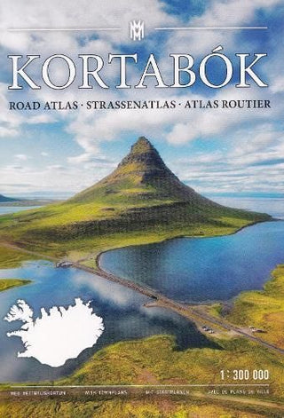 Cover image for 9789979350507 - Iceland Road Atlas 1:300 000 Kortabok 2024-2026 - comprehensive edition