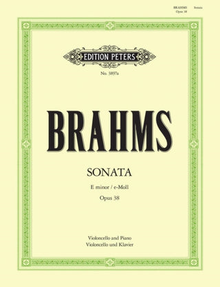Cover image for 9790014019280 - Cello Sonata No. 1 in E minor Op. 38