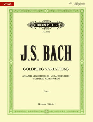 Cover image for 9790014027049 - Aria with Diverse Variations BWV 998 Goldberg Variations