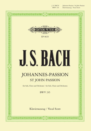 Supplemental image for 9790014069506 - St. John Passion BWV 245 (Vocal Score)