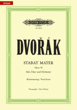 Cover image for 9790014069582 - Stabat Mater Op.58 (Vocal Score)